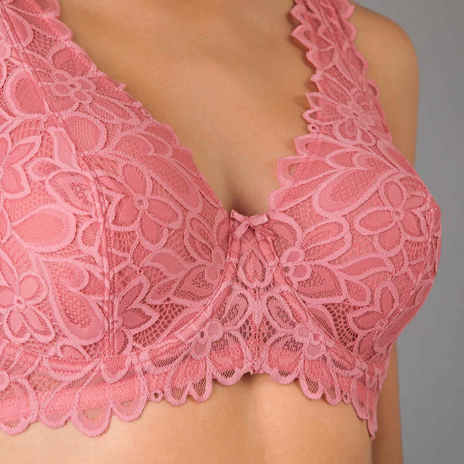 Sosten Bralette Encaje Flor Flores Mujer 13500-273 image number 3.0